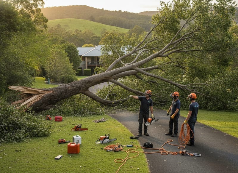 Emergency Tree Removal performed by The Forest Arborist in the The Forest