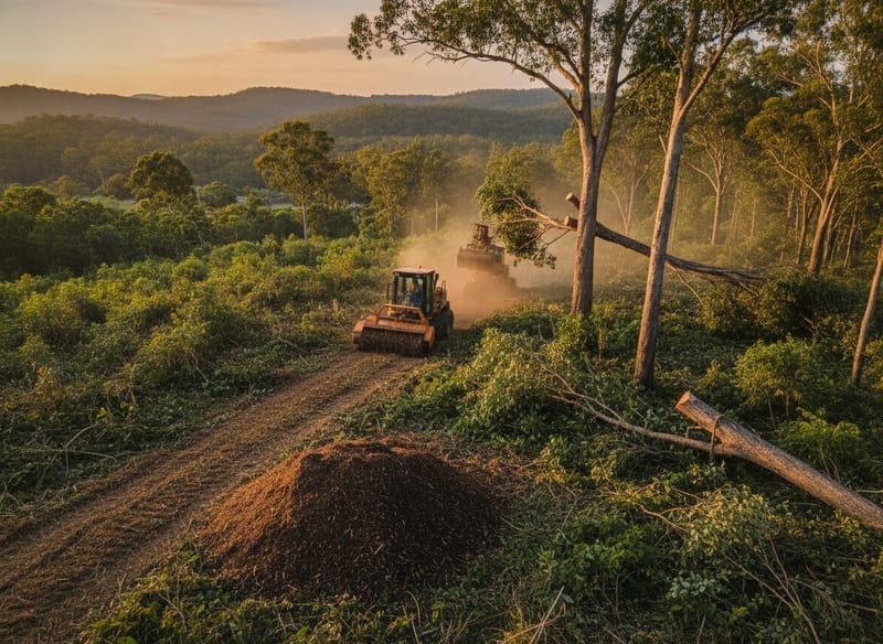 Land Clearing performed by The Forest Arborist in the The Forest