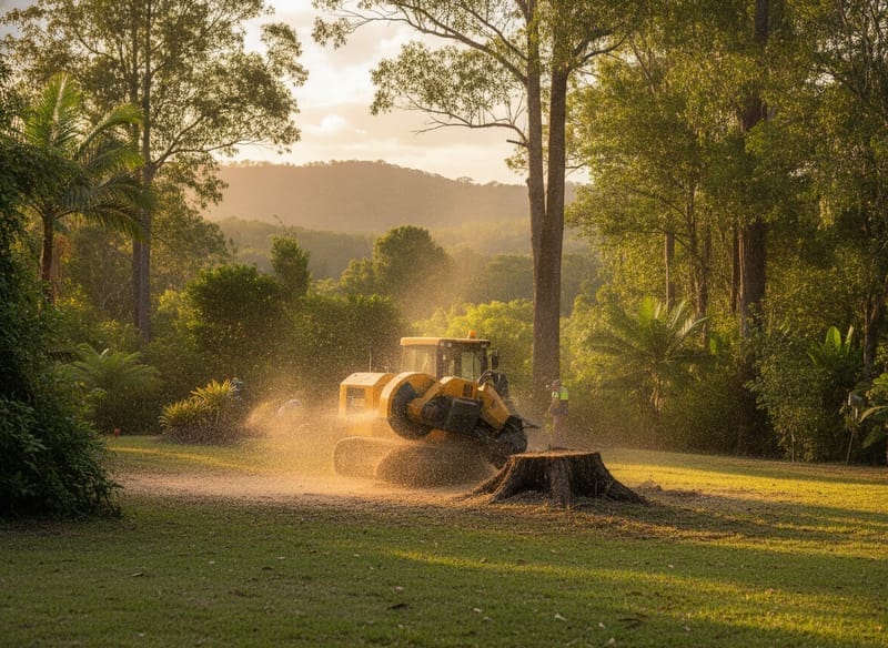 Stump Grinding performed by The Forest Arborist in the The Forest