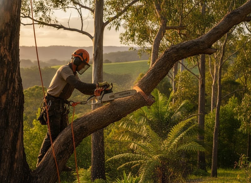 Tree Lopping performed by The Forest Arborist in the The Forest